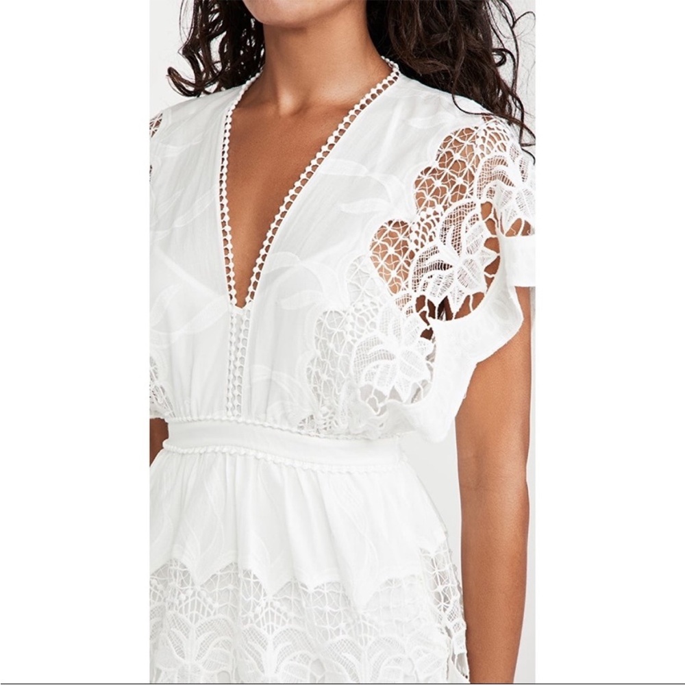 Farm Rio white Guipurre dress - Picture 7 of 9